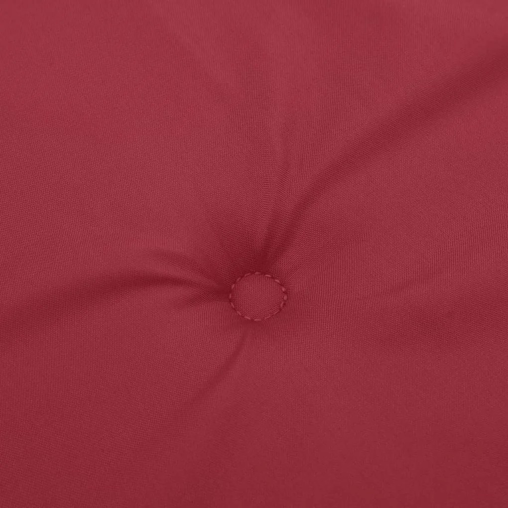 Almofadões p/ cadeiras altas jardim 6 pcs tecido vermelho tinto