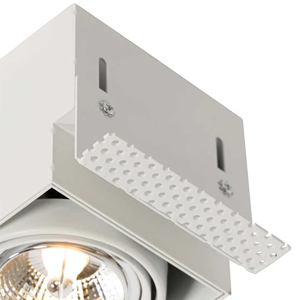 Foco embutido branco GU10 AR70 sem moldura - Oneon Moderno