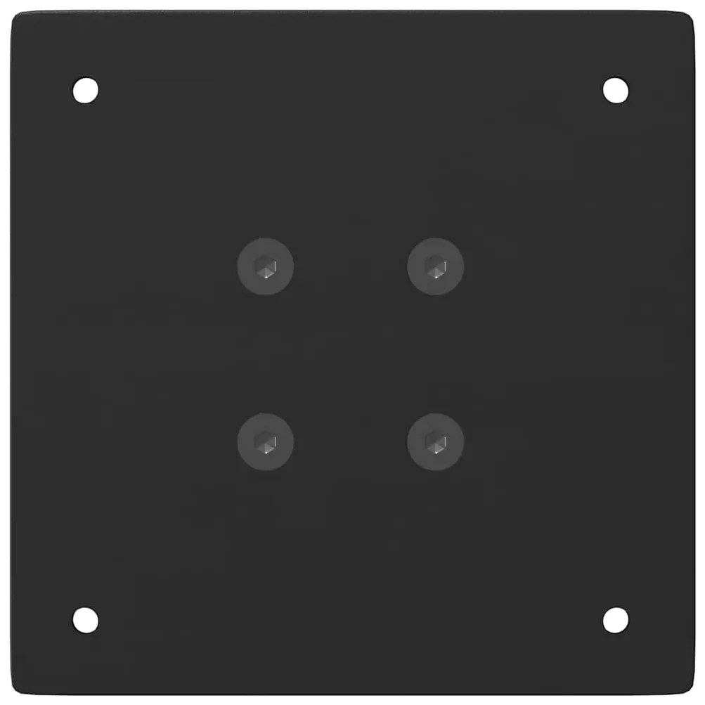 Pés de mesa de console 4 peças, preto, 72 cm, aço