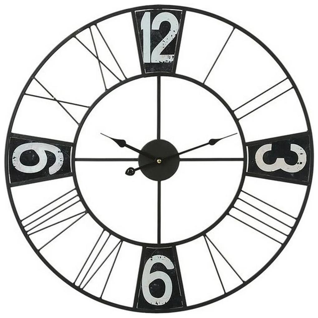 Relógio de Parede Circular Preto (60 x 60 x 4 cm)