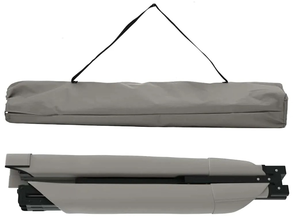 Cama de Sol Reclinável com Bolsa de Transporte Cinza - Tecido Oxford 6