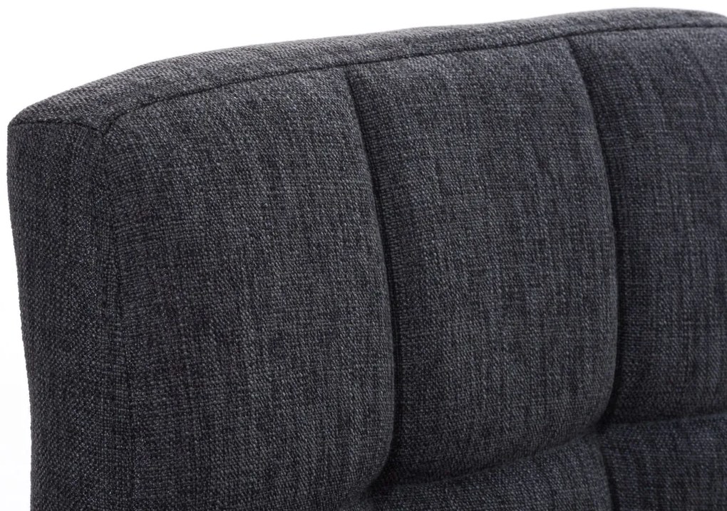 Banco de bar Peru em tecido 46 x 94-114 x 47 cm Cinzento escuro