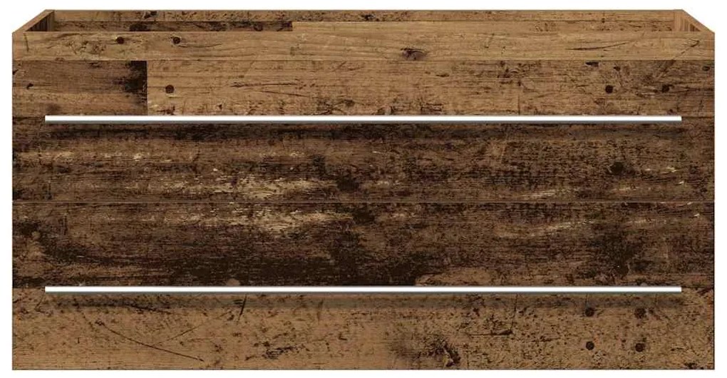 Armário lavatório 100x38,5x48 cm deriv. madeira madeira velha