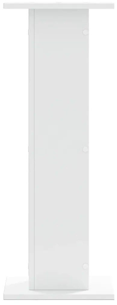 Suportes de colunas 2 pcs 30x30x80 cm derivados madeira branco