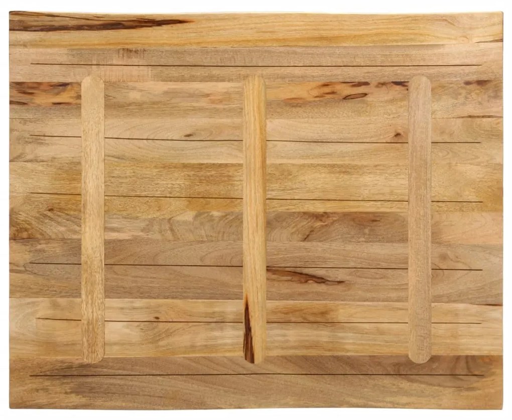 Tampo de mesa c/borda viva 110x80x3,8cm mangueira áspera maciça