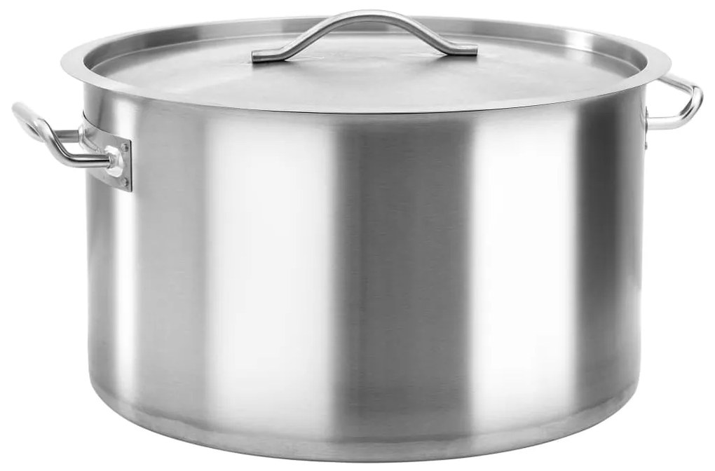 51141 vidaXL Panela 58 L 50x30 cm aço inoxidável