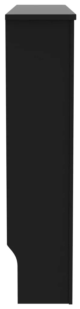 Cobertura de radiador 112x19x81,5 cm MDF preto