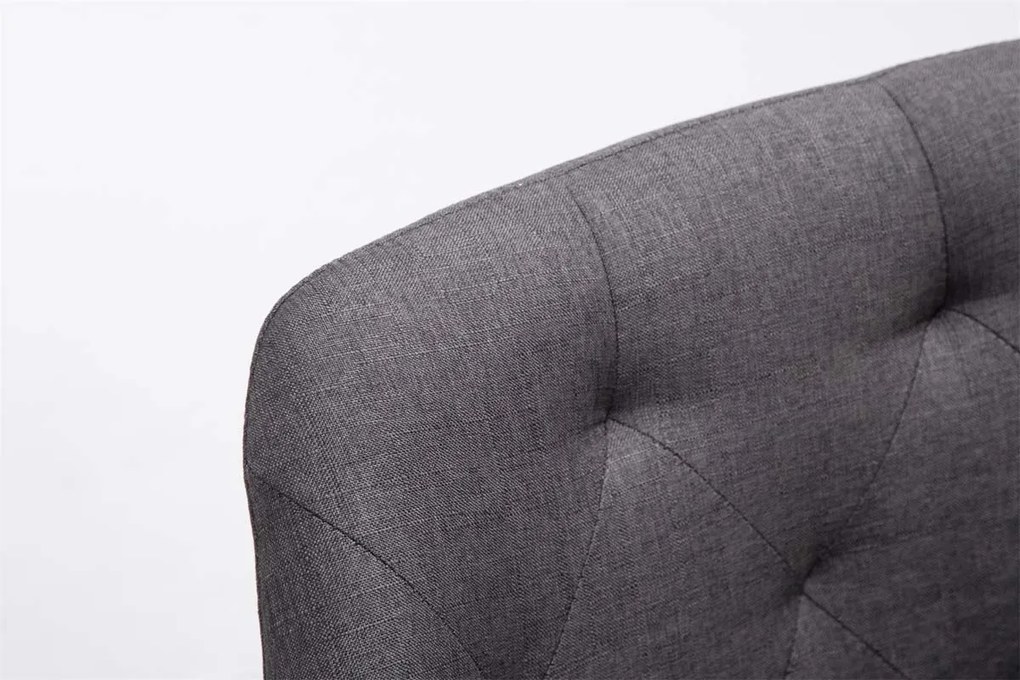 Cadeira de cozinha e sala de jantar Cassidy em tecido 67 x 83 x 60 cm Cinzento escuro