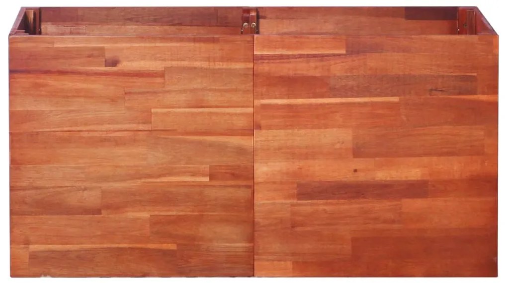 Canteiro elevado de jardim 100x50x50 cm madeira de acácia