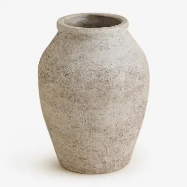 Jarro Decorativo Em Cerâmica Freda Beige Creme - Sklum
