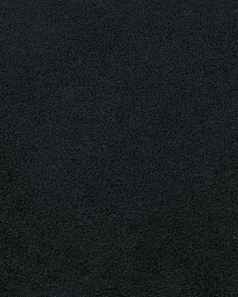 Poltrona em tecido bouclé preto LOVIISA Beliani