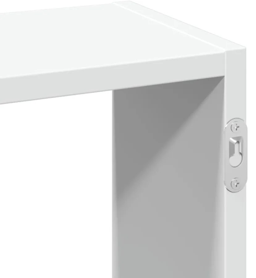 Prateleira de parede 159x18x66 cm derivados de madeira branco