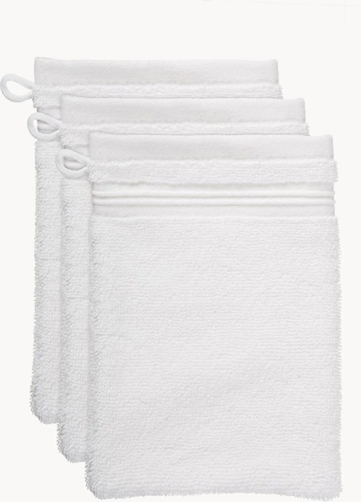 Toalhas de rosto em algodão Sheer, conjunto de 3