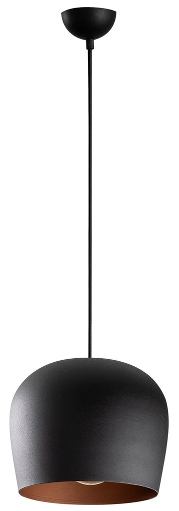 Candeeiro de Teto Berceste – Preto – 23 cm de Diâmetro, 114 cm de Altu