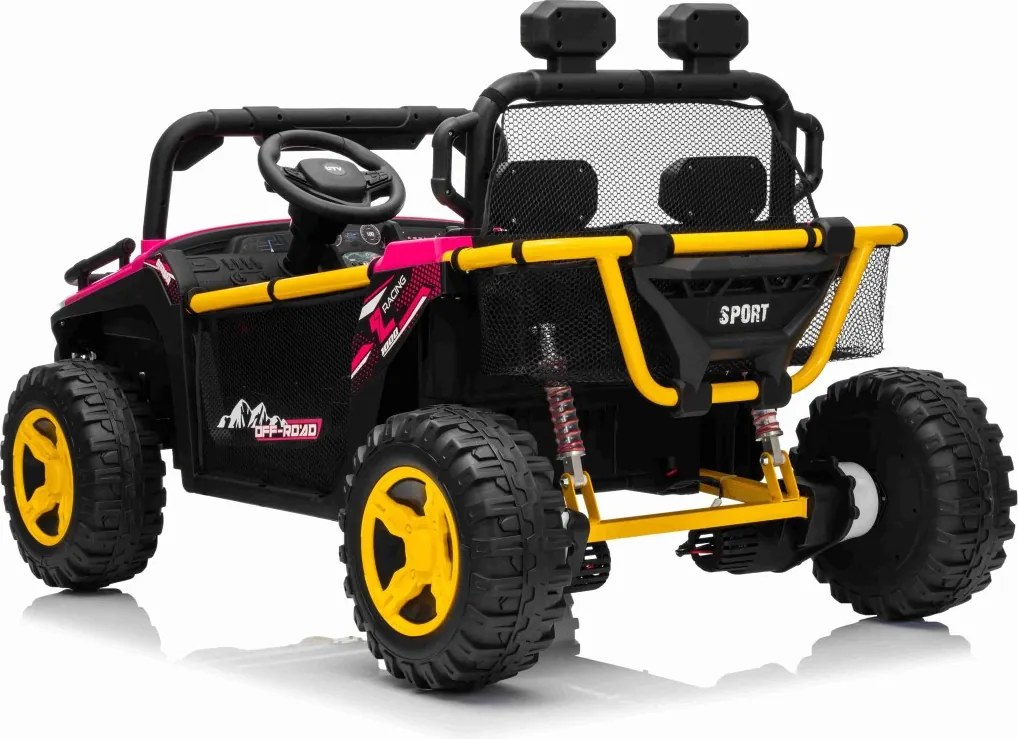 Carro elétrico para Crianças 24V Buggy UTV SPEED Rodas de espuma EVA Rosa