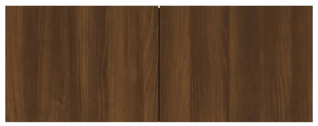 Conjunto móveis de TV 6pcs madeira processada carvalho castanho