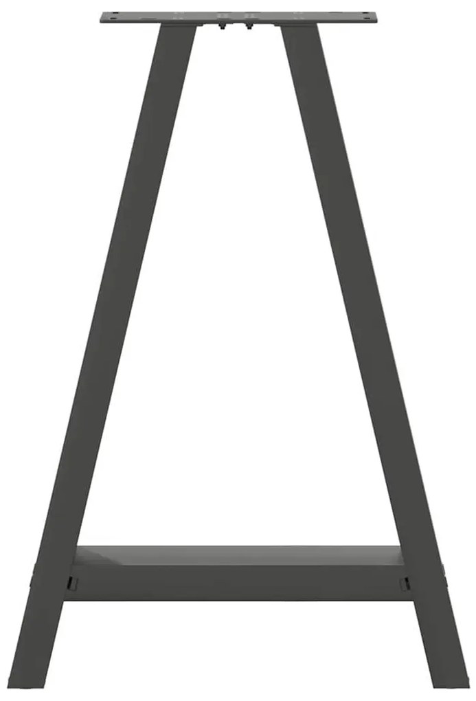 Pés para mesa de jantar em formato A, 2 peças, antracite, 60x(72-73) c