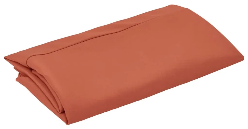 Tecido de substituição p/ guarda-sol cantilever 300cm terracota