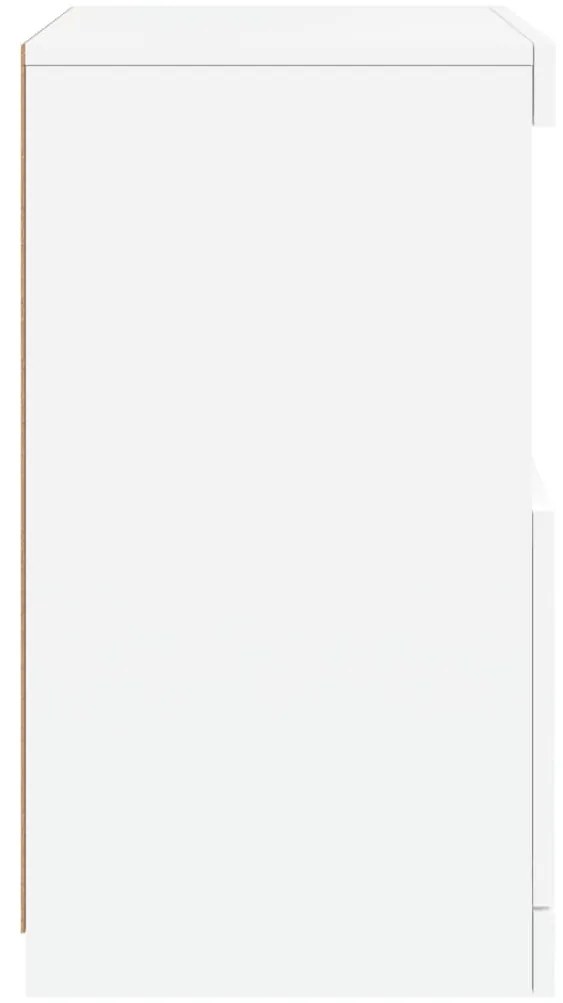 Aparador com luzes LED 41x37x67 cm branco