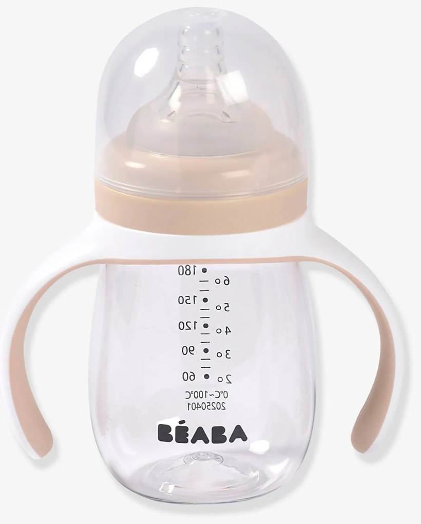 Biberão de aprendizagem 2 em 1, (210 ml), da BEABA bege