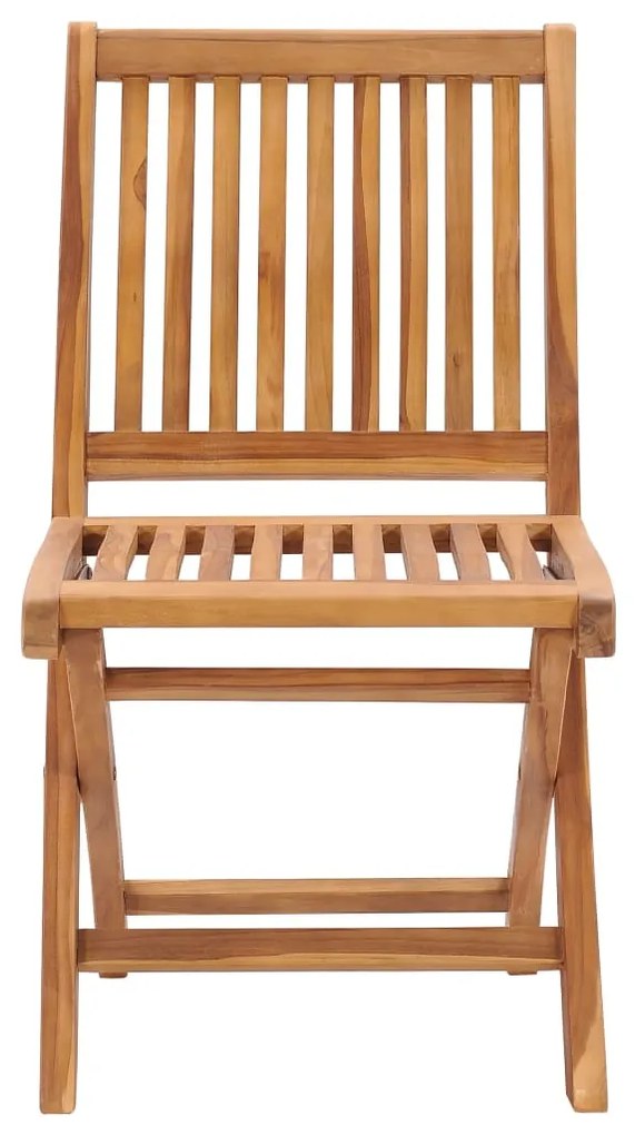 Cadeiras de jardim dobráveis c/ almofadões 8 pcs teca maciça