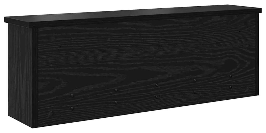 Cabideiro de Parede Carvalho preto 75 x 16 x 26 cm