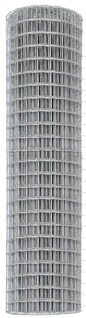 Cerca Euro da com 13 Postes Flangeados 0.8x25 m Aço Galvanizado