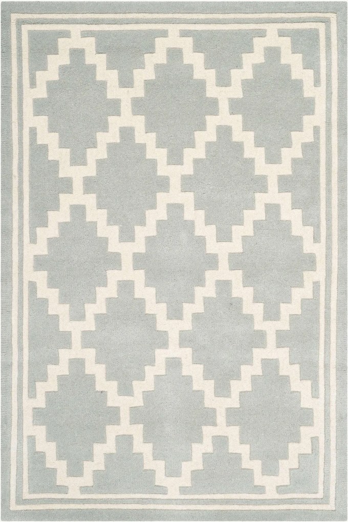 Tapete de lã artesanal de pelo comprido Langley