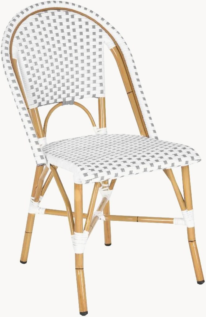 Cadeiras de jantar empilháveis para jardim Salcha, conjunto de 2