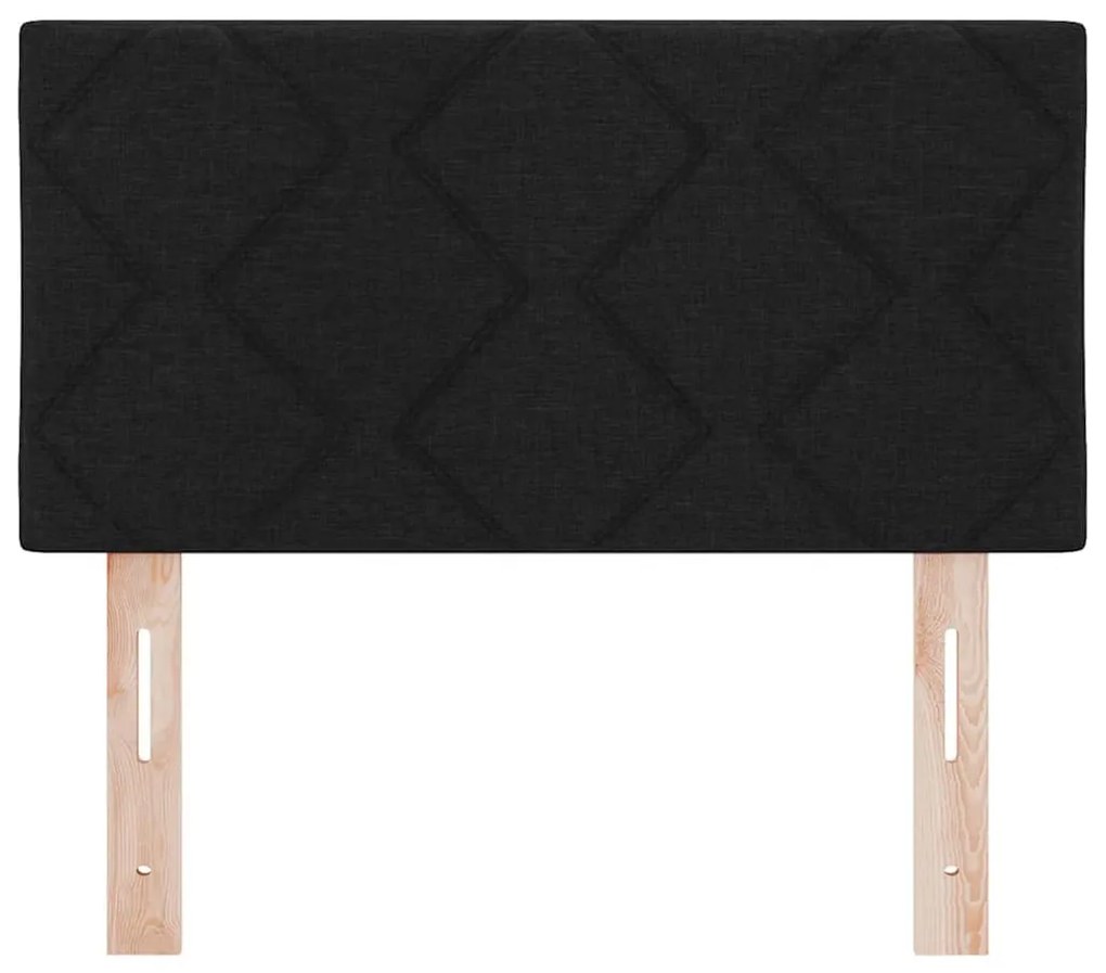 Cabeceira LED vidaXL Design de Blocos de Diamante Preta 80 cm Tecido