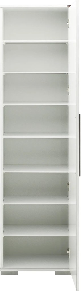 Armário Multiusos "Alto" - Branco - 50x187x35cm - Design Moderno