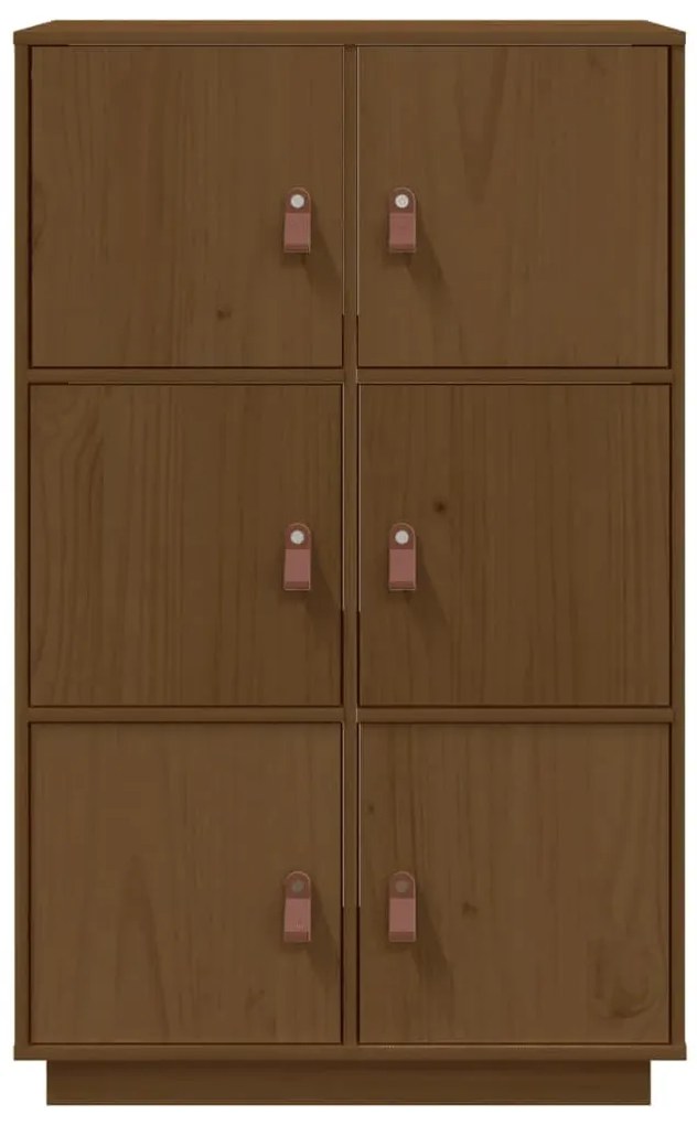 Aparador alto 67x40x108,5 cm pinho maciço castanho mel