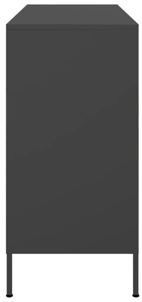 Aparador 100,5x39x79 cm aço preto