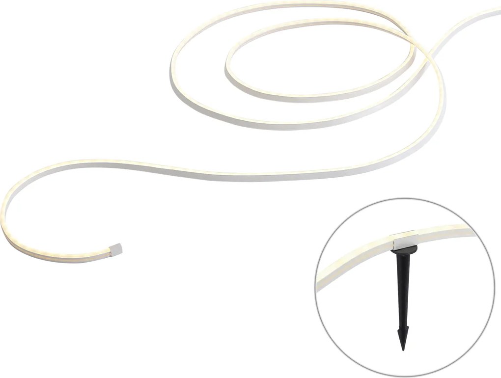 Fita LED Inteligente 5 Metros CCT 30W 350 lm 2700 - 6500K IP44 Incl. Estacas de Jardim