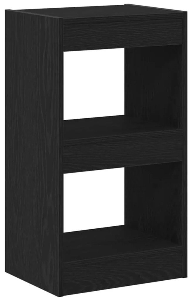 Estante/Divisória de Ambiente vidaXL Carvalho Preto 40x30x71,5 cm