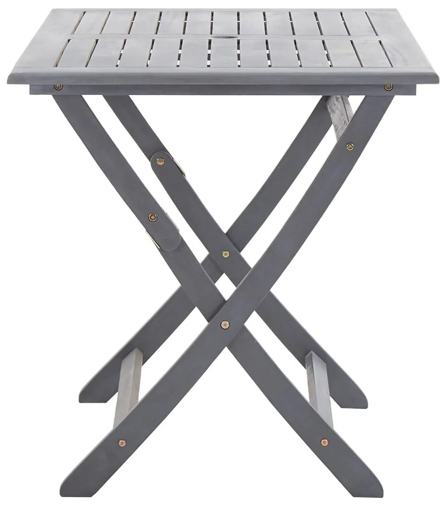 5 pcs conjunto de jantar jardim madeira acácia maciça cinzento