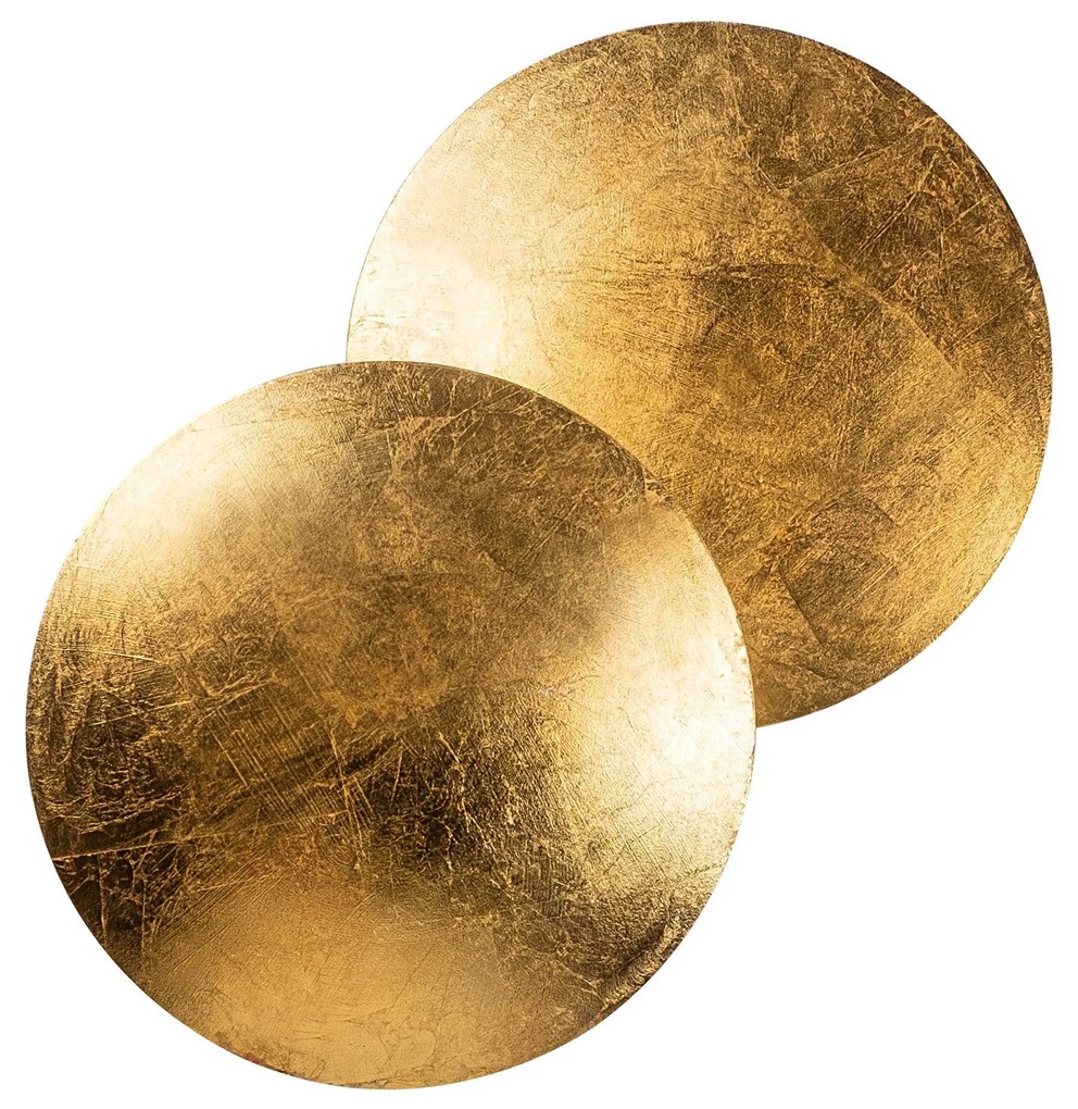 Candeeiro de Parede Yosma - Dourado - 25cm x 25cm x 16cm
