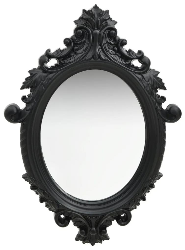 320359 vidaXL Espelho de parede estilo castelo 56x76 cm preto