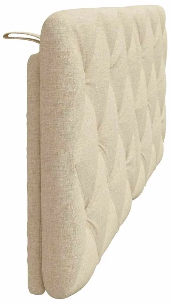 Almofadão de cabeceira 140 cm tecido creme