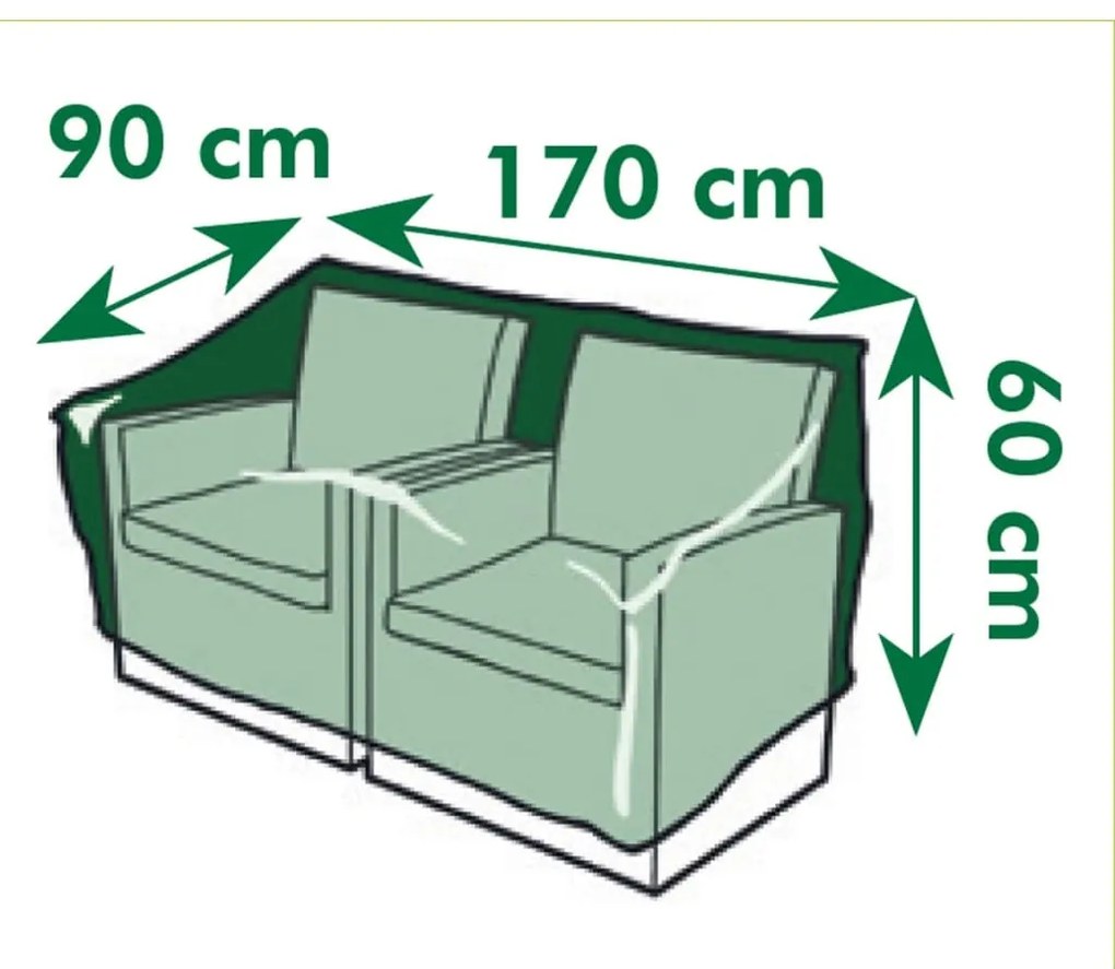 Nature Capa p/ mobiliário de jardim 170x90x60 cm