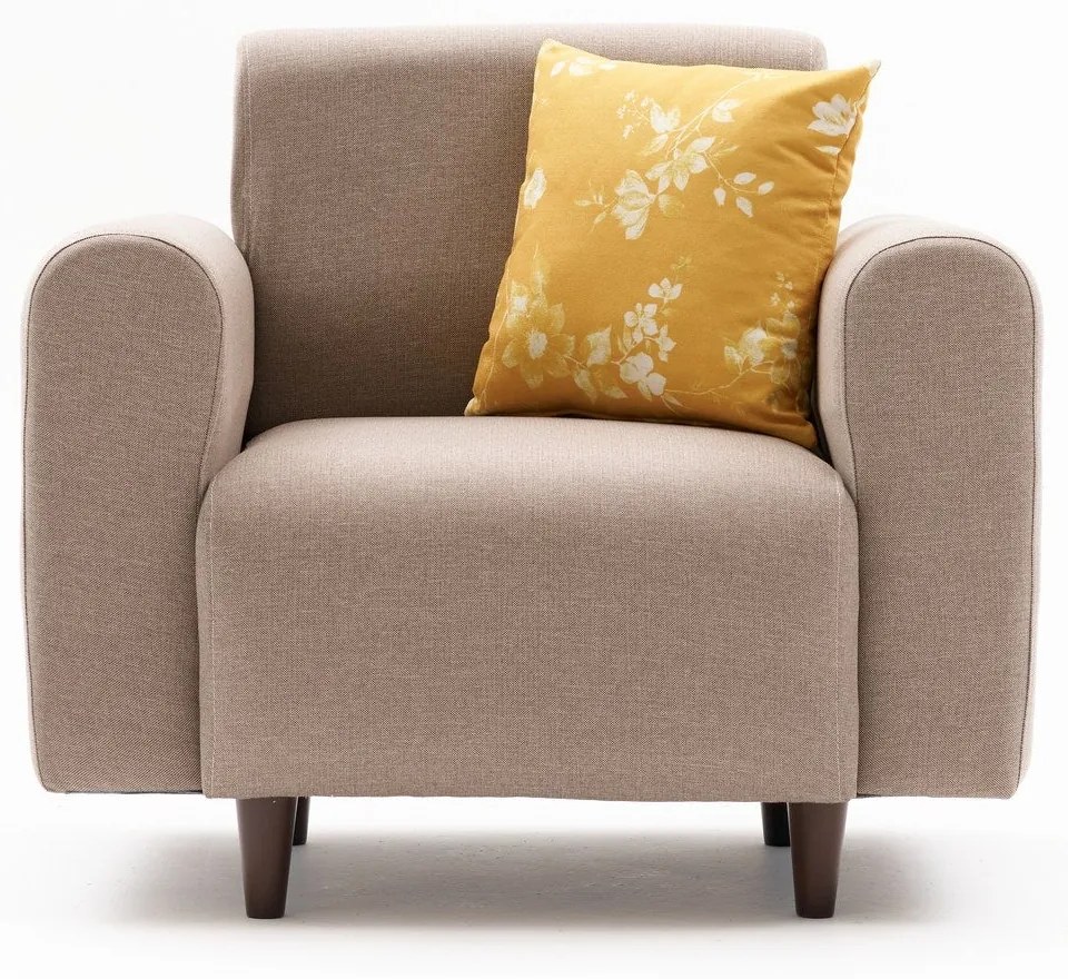 Sofá de 1 Lugar Noya – Cor Creme – 95x87x70 cm
