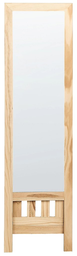 Espelho de pé castanho claro 40 x 150 cm LUISANT Beliani