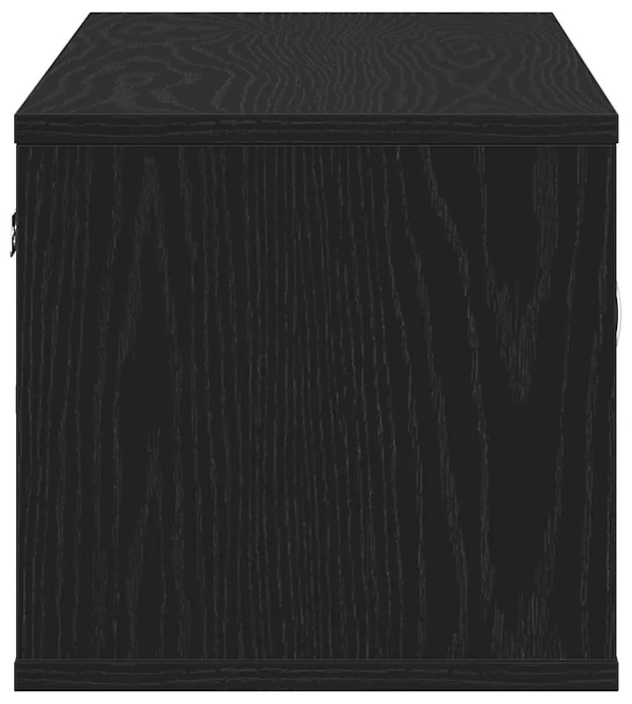 Prateleira montada na parede vidaXL Carvalho Preto 140x41x75 cm Madeir