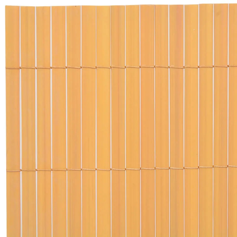 Cerca de jardim dupla face PVC 90x500 cm amarelo