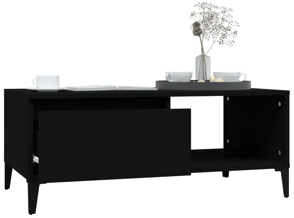 Mesa de centro 90x50x36,5 cm derivados de madeira preto