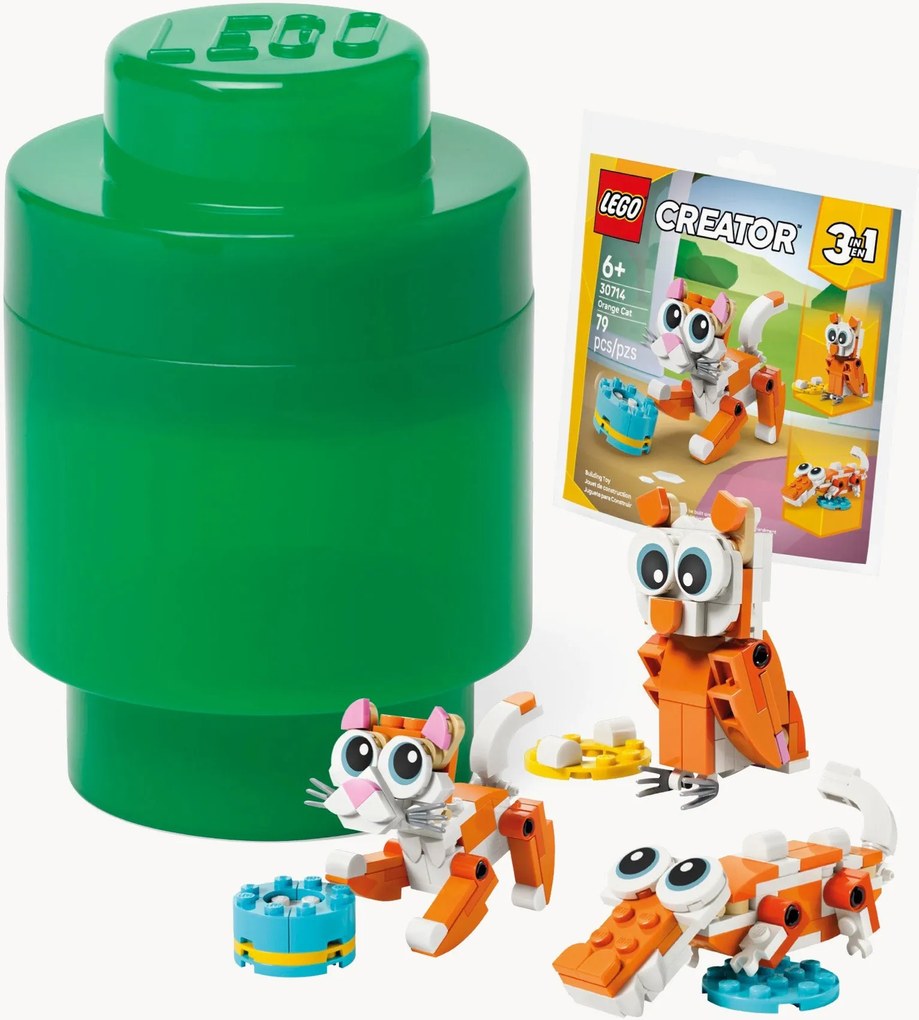 Conjunto para crianças de caixa de arrumação e mini brinquedo Creator, conjunto de 2