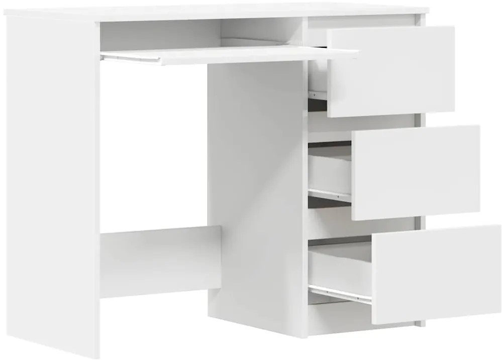 Secretária 90x45x76 cm derivados de madeira branco