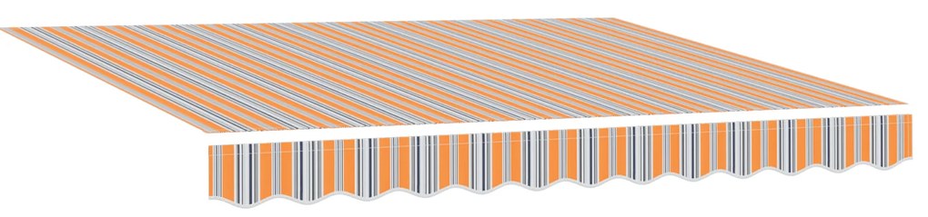 Toldo Retrátil Manual Listrado Multicolorido 300x250 cm