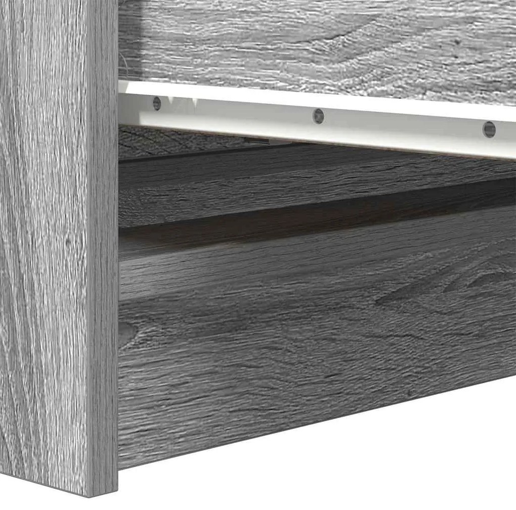 Aparador 80x35x99 cm derivados de madeira cinzento sonoma