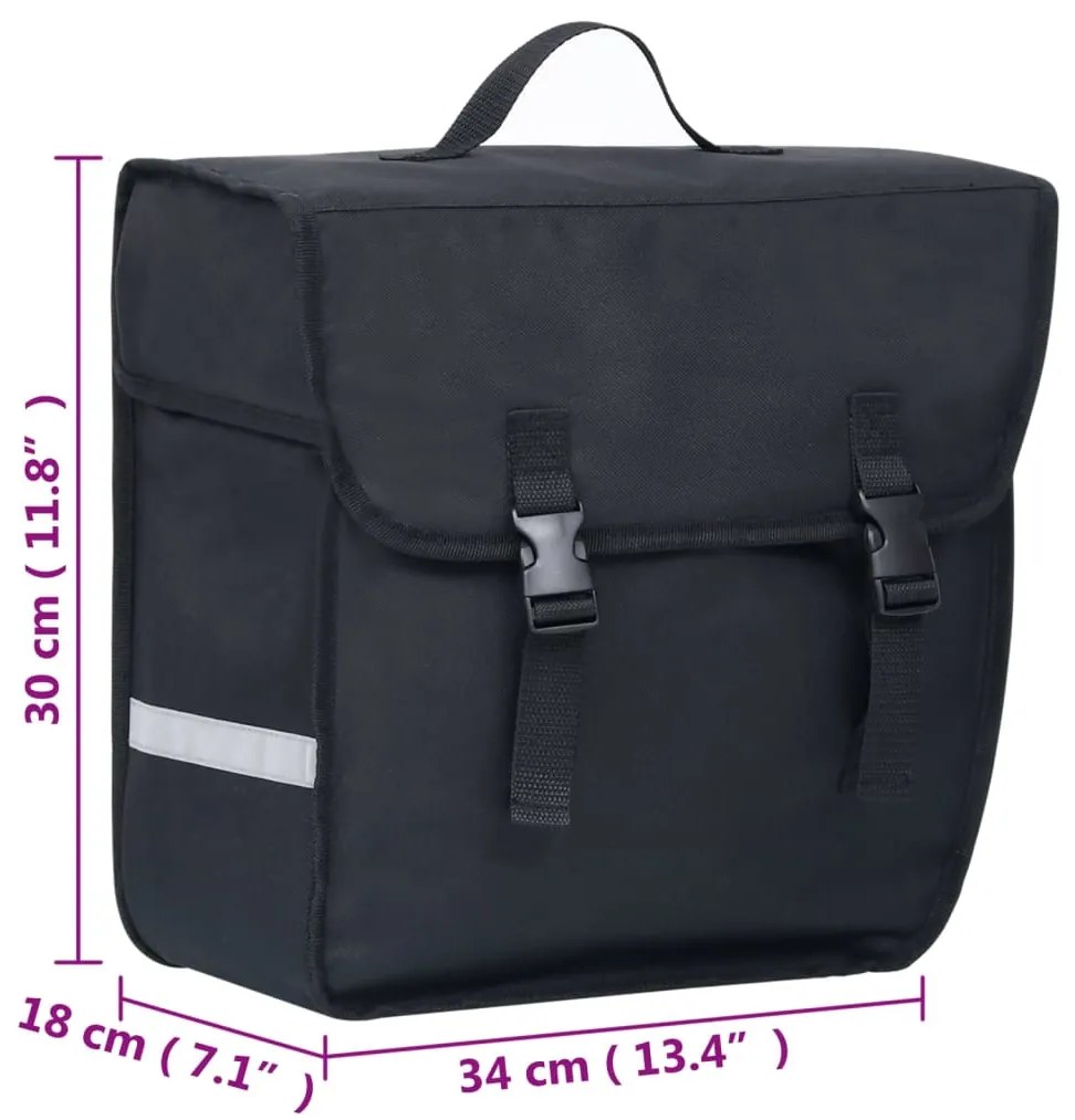 Alforge para bicicleta impermeável 21 L preto